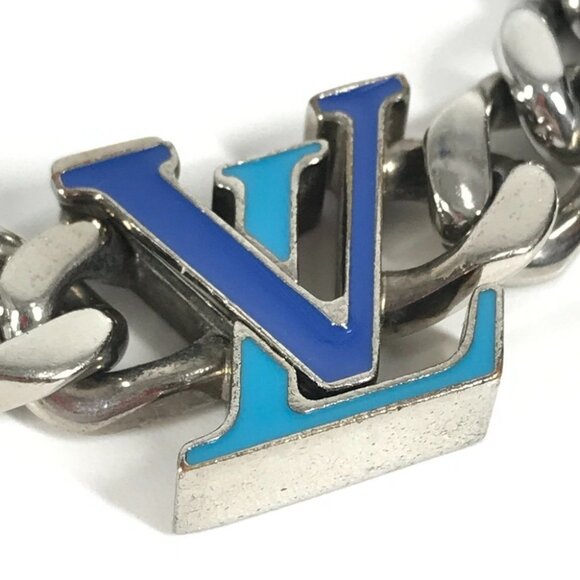 LOUIS VUITTON M0919L LV logo Chain Bracelet LV Initials Accessories Bracelet - Picture 4 of 9